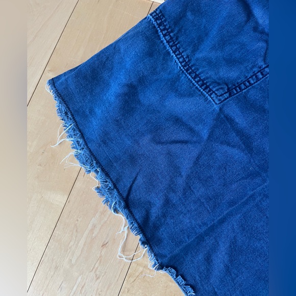 Blue Chambray Sleeveless Tunic Dress / Top - Picture 8 of 9